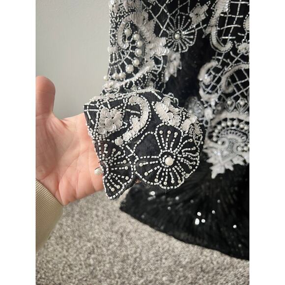 Vintage Swee Lo women's art deco evening dress size medium - Picture 3 of 8